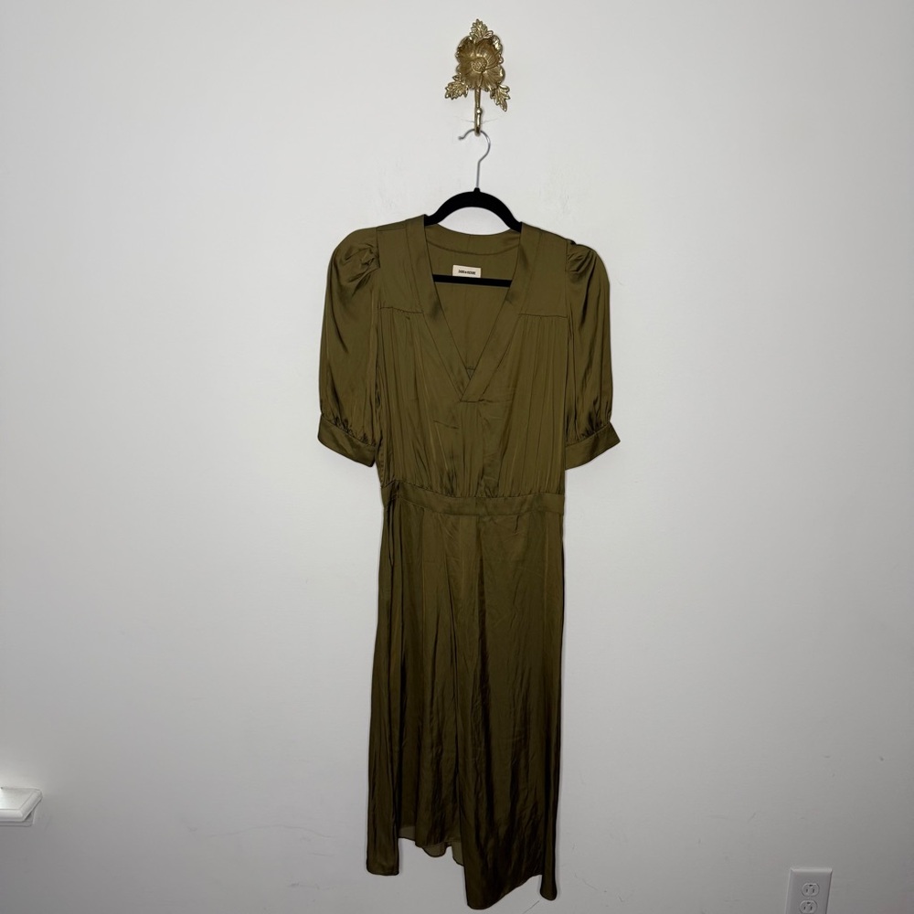 Zadig & Voltaire Ralia Satin Midi Dress S